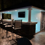 bar shed lighting outdoor